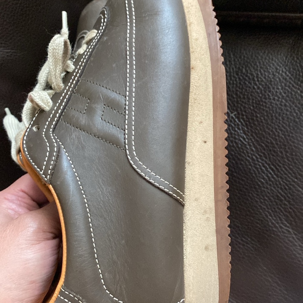 Hermes Rubber Leather Sneakers View 6